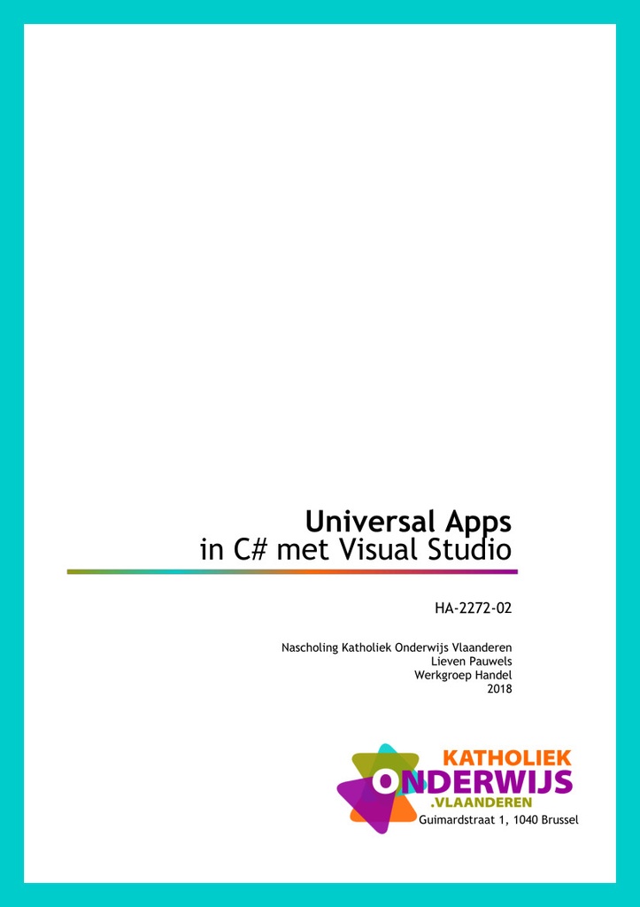 Universal Apps in C# met Visual Studio