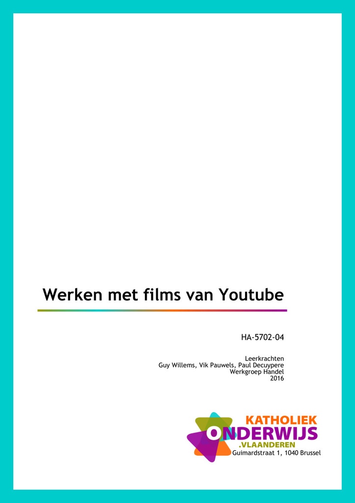 Werken met films van Youtube