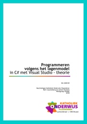 Programmeren volgens het lagenmodel in C# met Visual Studio-theorie