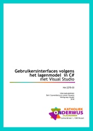 Gebruikersinterfaces volgens het lagenmodel in C#