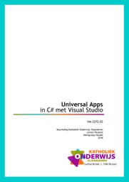 Universal Apps in C# met Visual Studio