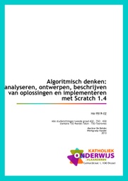 Algoritmisch denken: analyseren, ontwerpen, beschrijven van oplossingen en implementeren met Scratch - Scratch 1.4