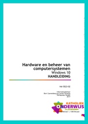Hardware en beheer van computersystemen - Windows 10 (Handleiding)