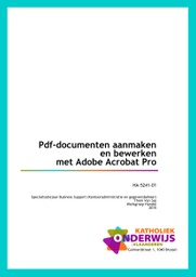 PDF-documenten aanmaken en bewerken met Adobe Acrobat Pro